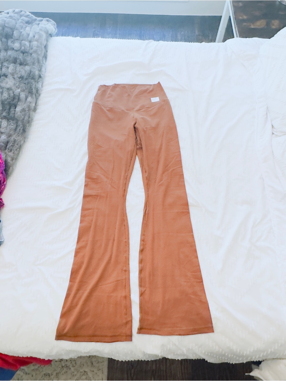 aerie Rust Brown long Flared Leggings